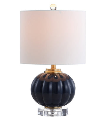 Pearl 17.5" Glass/Crystal LED Table Lamp - JONATHAN Y